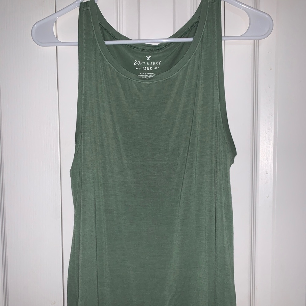 American Eagle soft and sexy green tank top